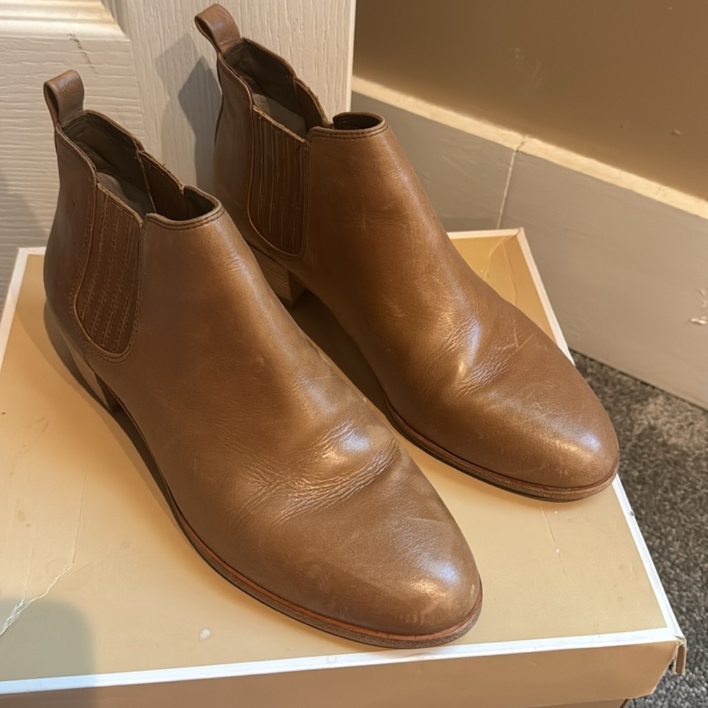 Michael Kors Women’s Ankle Boots Booties Caramel Leather 7M